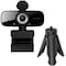 Delton C24 Webcam HD1080p With Mic, Portable Tripod & Privacy Cover For Conferencing and Video Calling DCAM24BK - alternate 1